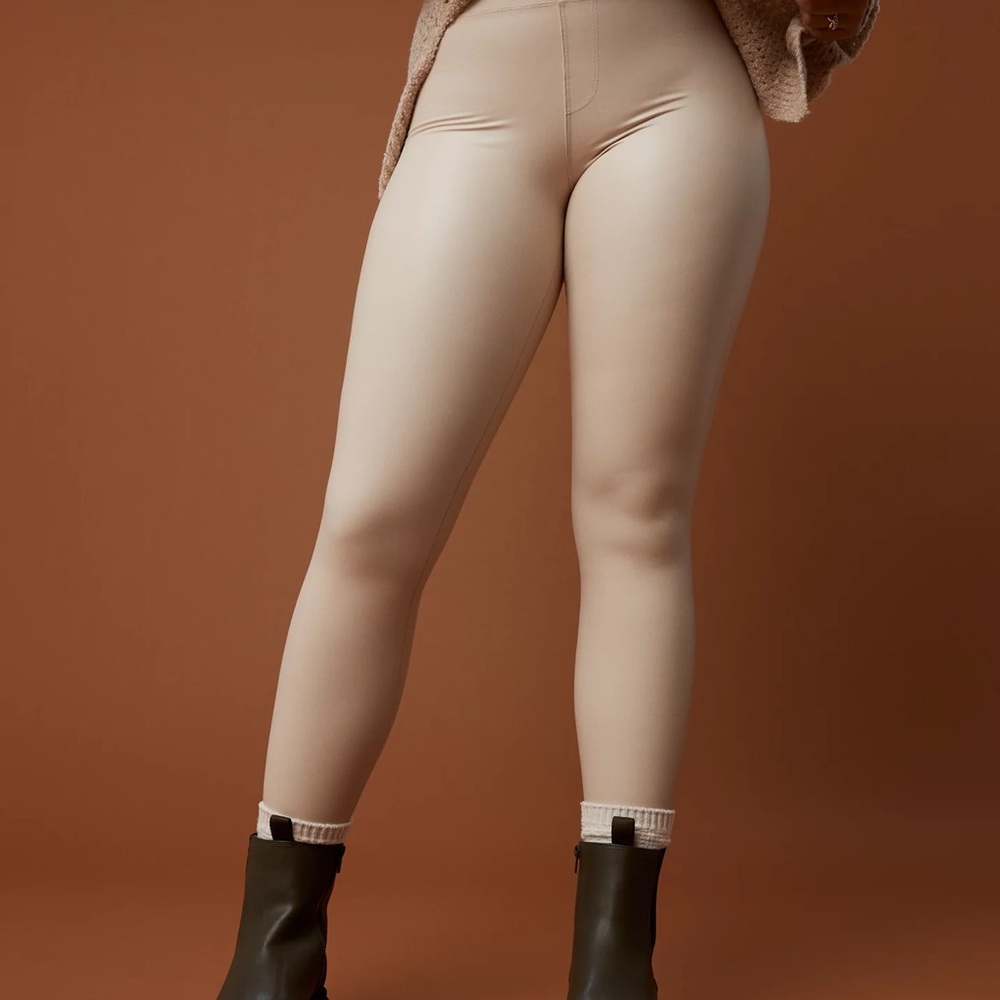 Offline by Aerie Real Luxe Faux Leather Leggings Sizs S NWT